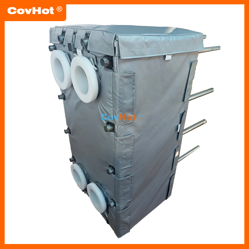 節能型換熱站內板式換熱器保溫套保溫衣，降低供熱成本